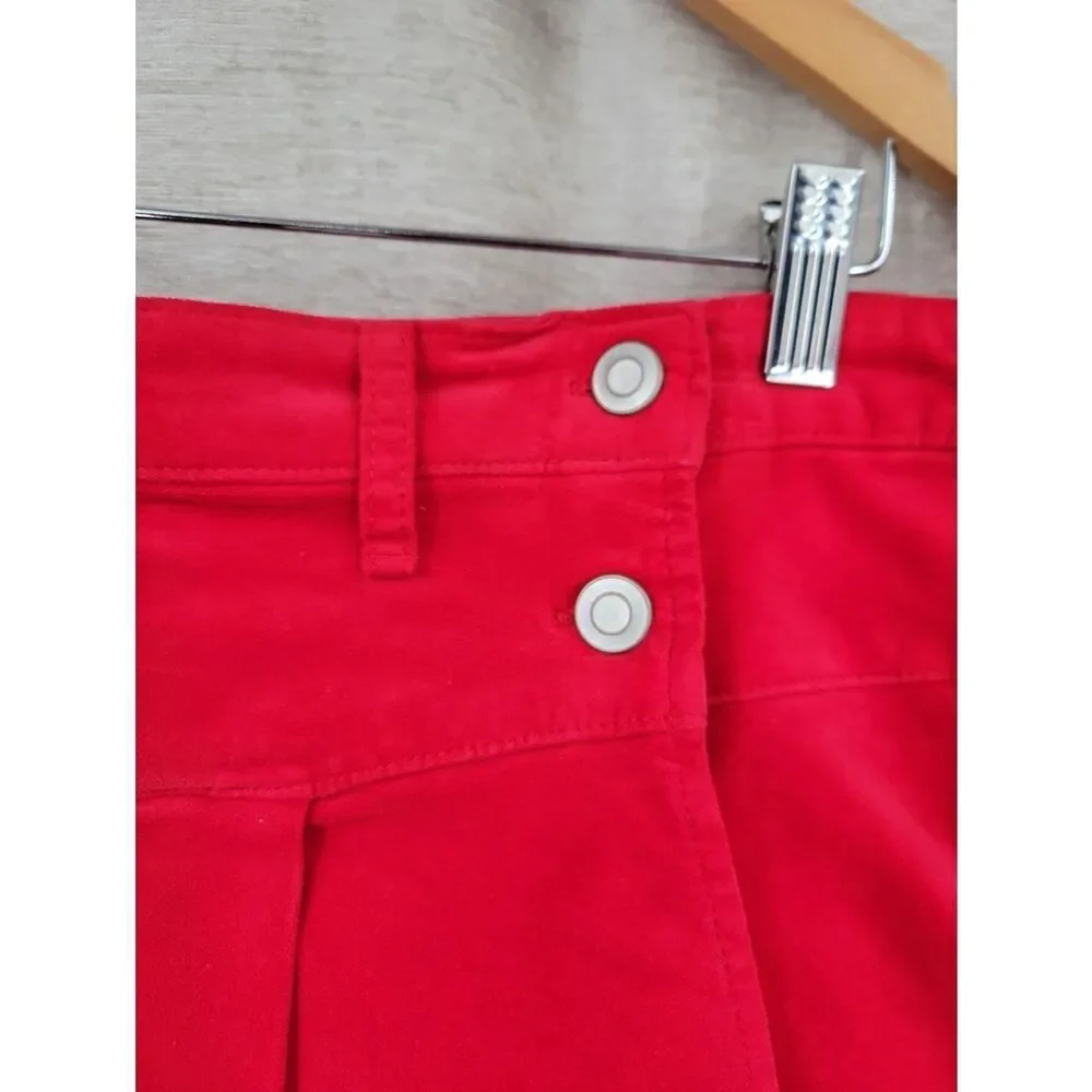 Copper Key Pleated Velvet Mini Skirt Red Pleated Tennis Skort NEW